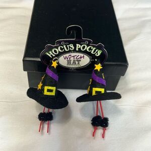 Hocus Pocus Witch Hat Dangle Halloween Earrings NWT